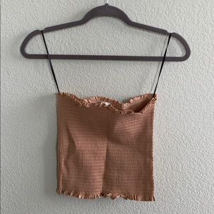 HM ruffled tube top